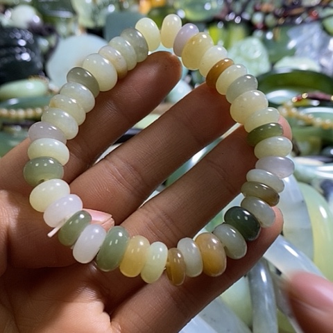 和田玉手链未镶嵌一个