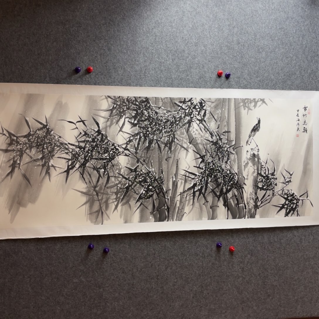 国画国画作品李海涛山水精品手绘