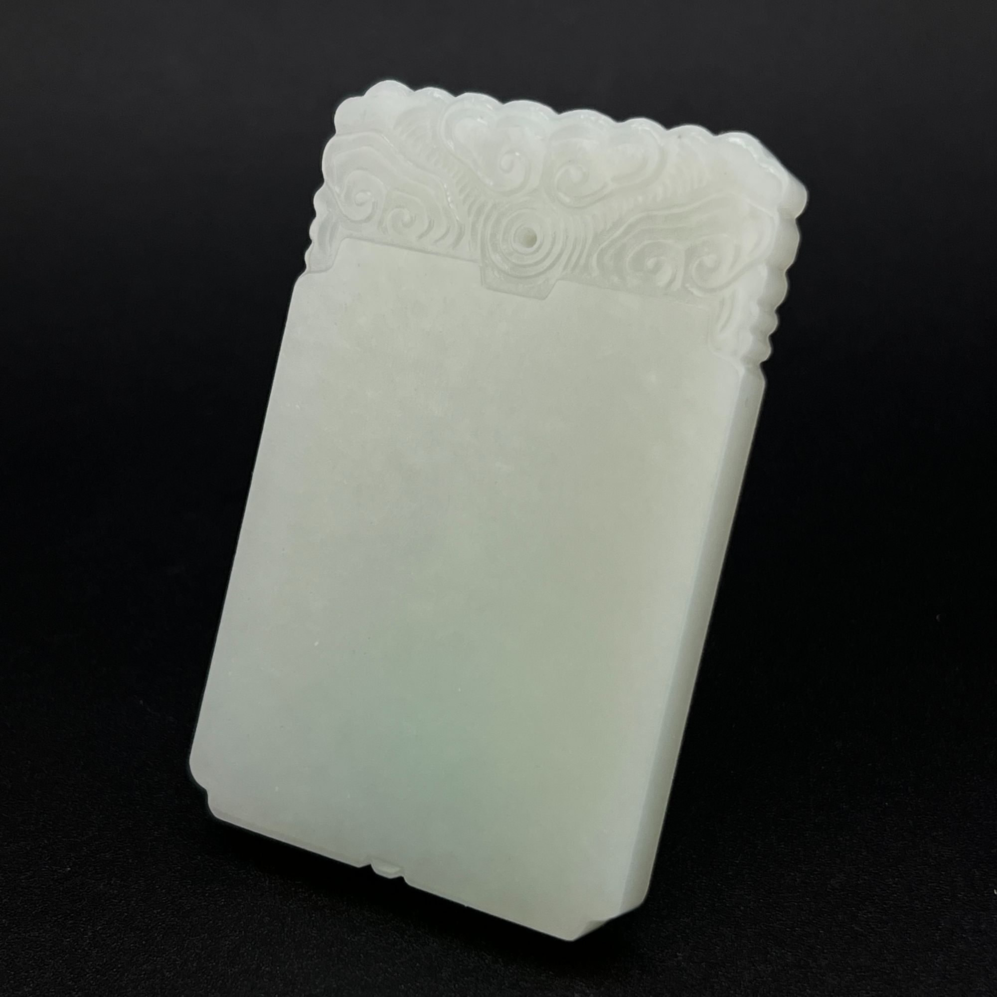 "民国和田玉平安无事牌/ DL092262/ 古玩/收藏/德州文物"