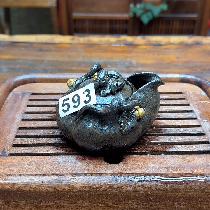 纯手工制作粗陶茶具