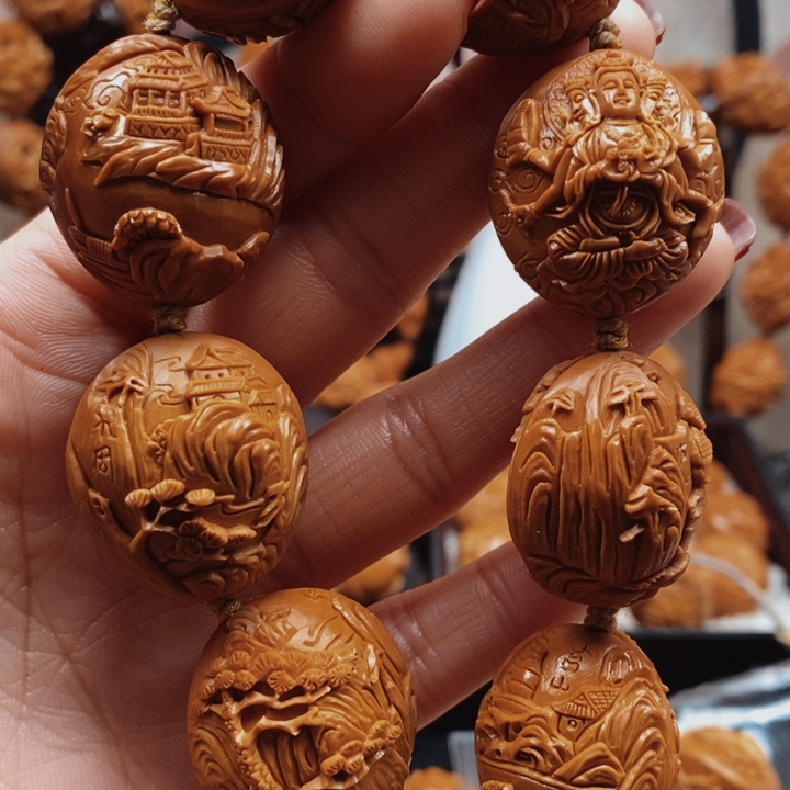 橄榄核手串/手链风景万佛2:5