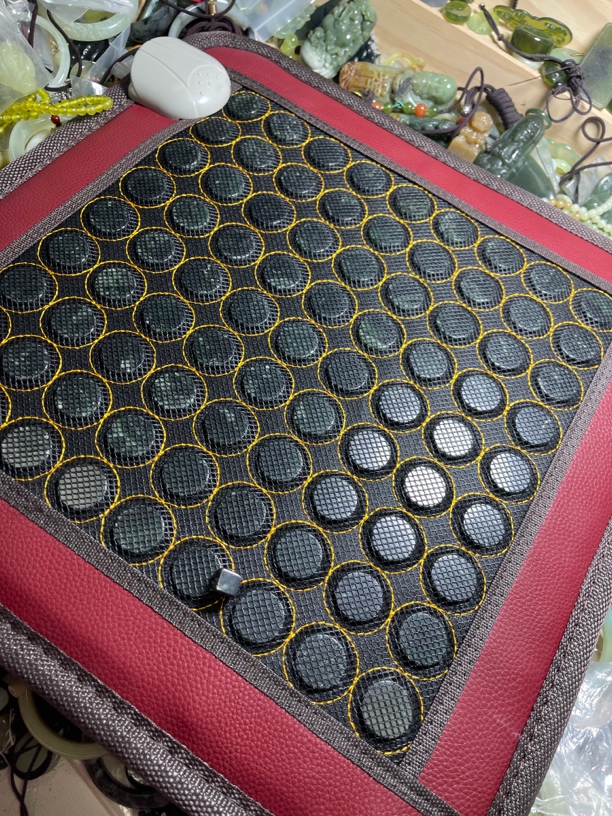 天然玉石药王石一个加热