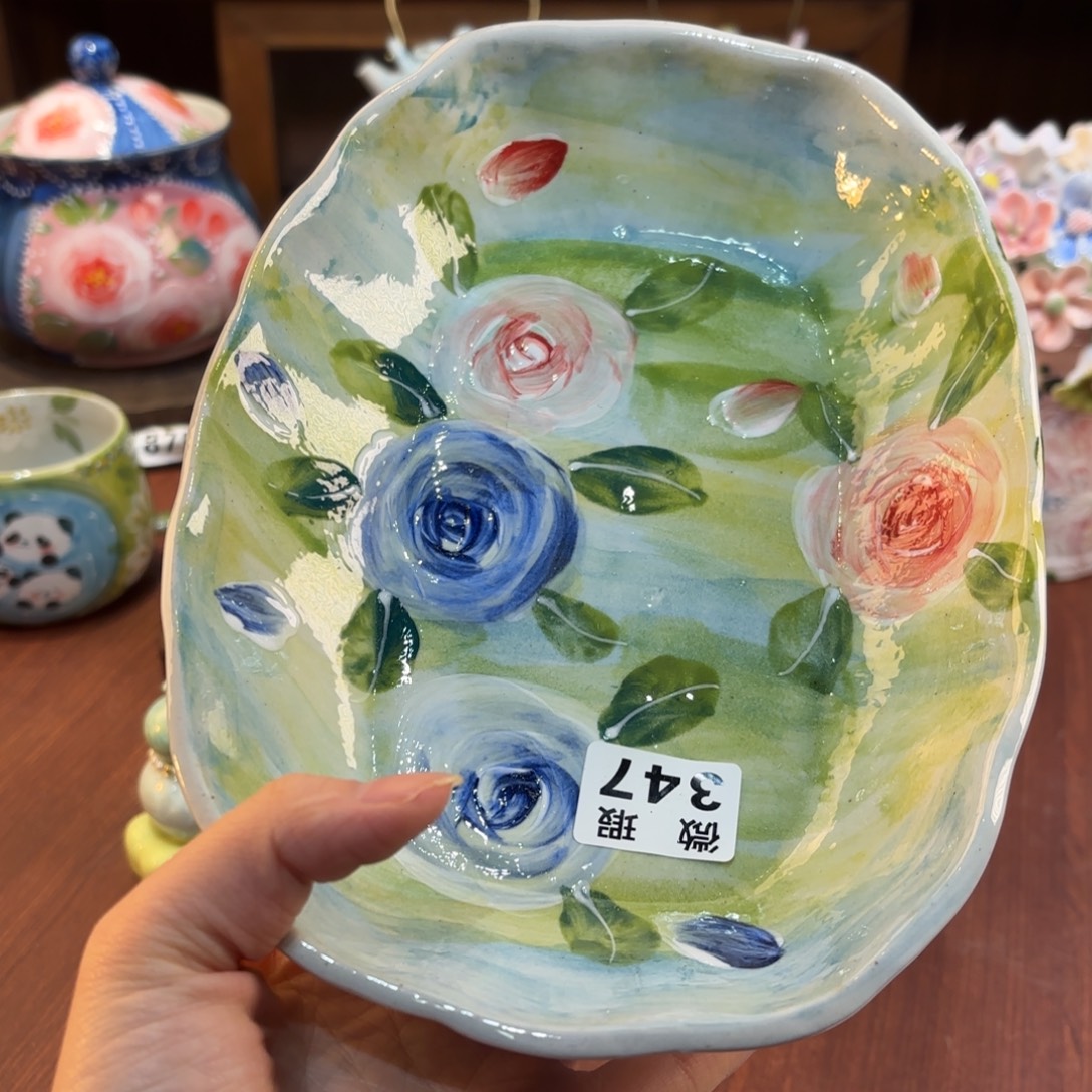 景德镇手绘高温釉下彩陶瓷茶具