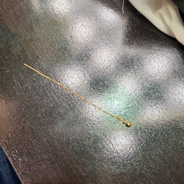 足金999豆豆耳线0.55克