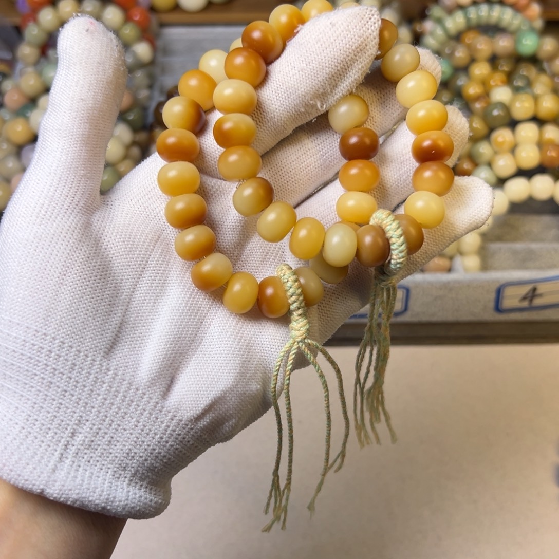 菩提根/象牙果吊坠碳烤算盘珠卡12