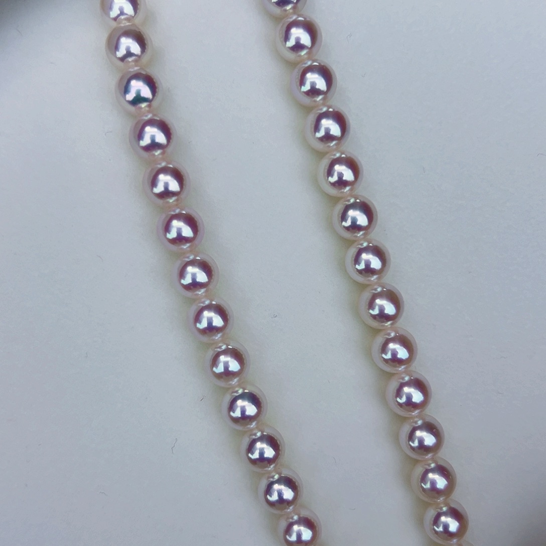 海水珍珠海水akoya设计款满珠链7-8mm未镶嵌