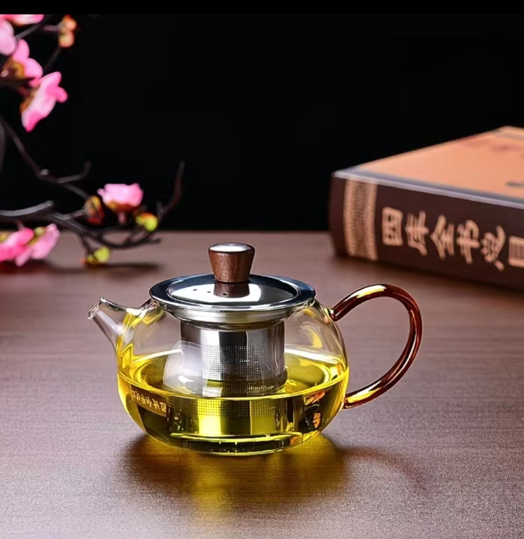 高端耐热玻璃煮茶壶小容量泡茶壶精致高颜值带过滤花茶壶功夫茶具