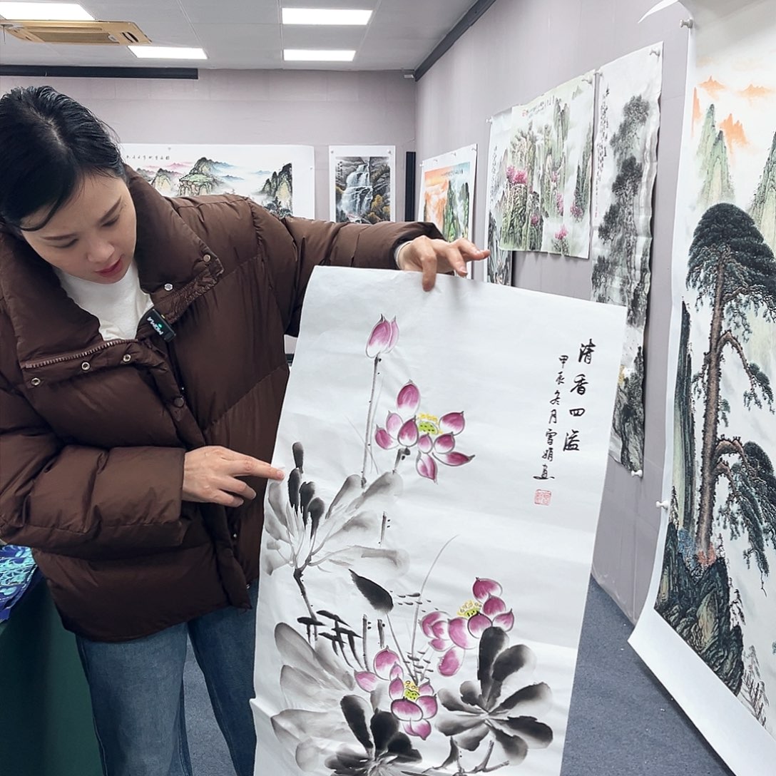 国画国画纯手工绘制