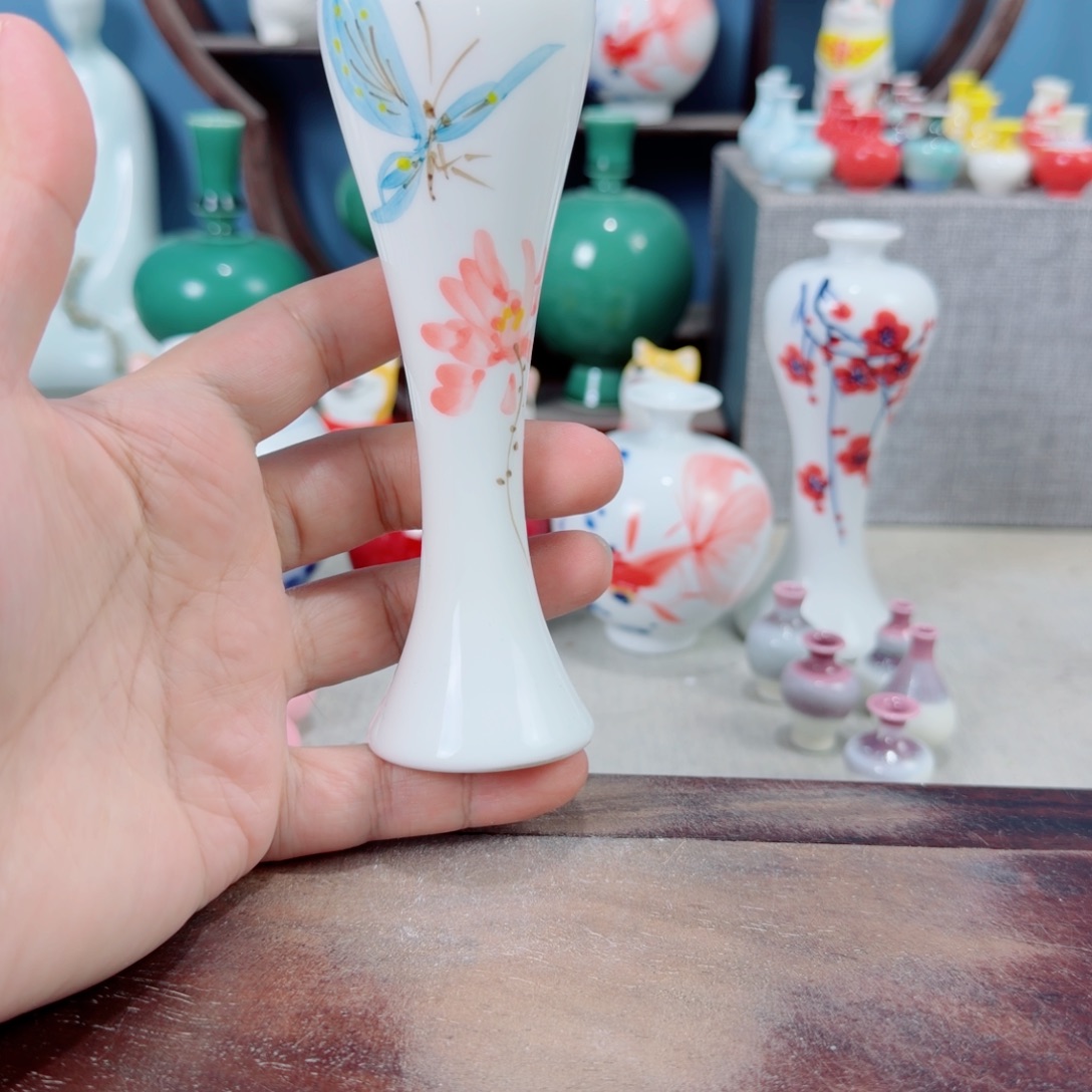 陶瓷手工小花器摆件