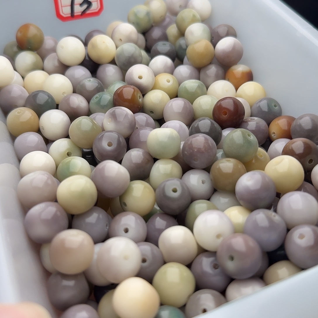 菩提根/象牙果吊坠50颗紫灰苹果13.8干磨苹果