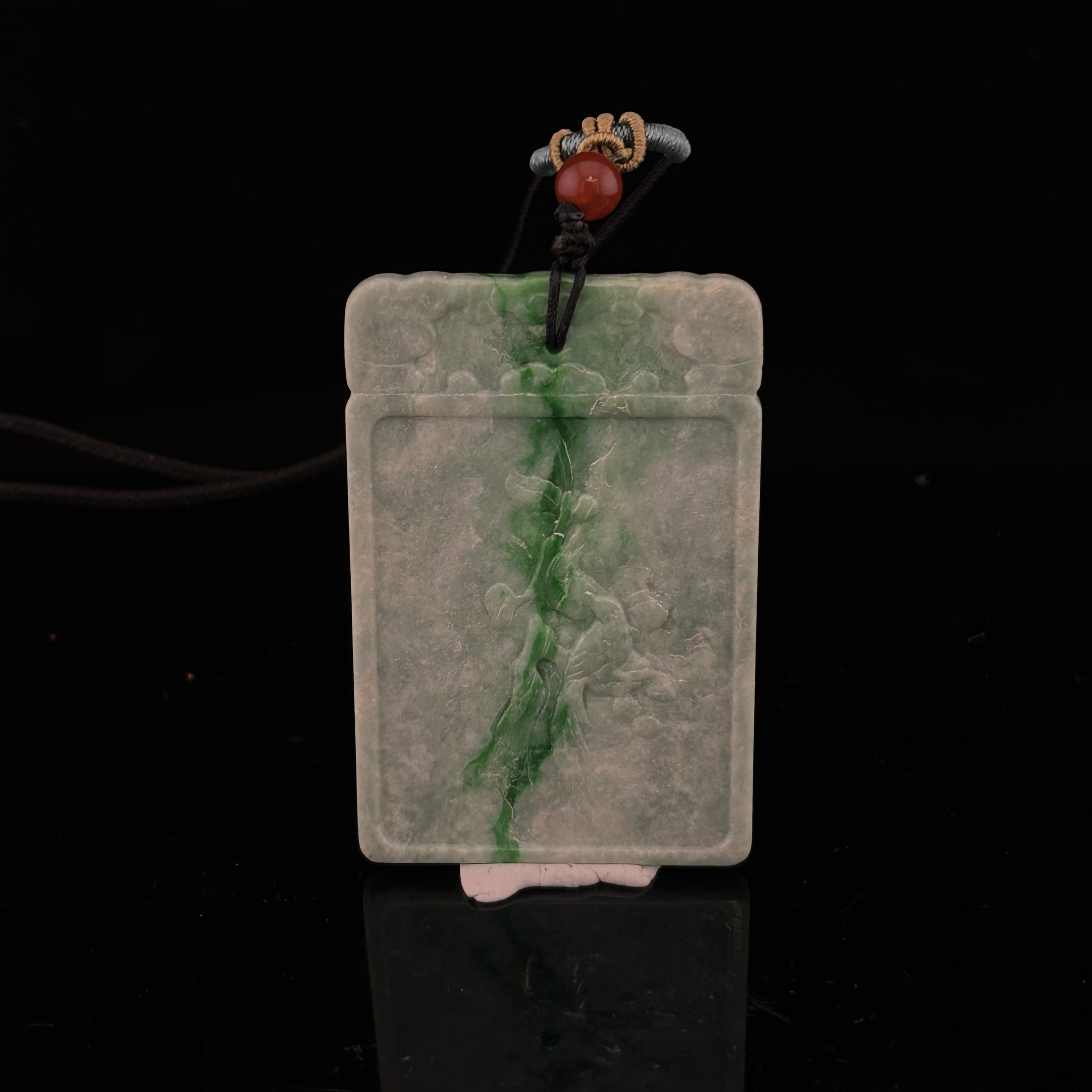 民国翡～翠玉牌/003686/收藏/传承/【北京鸿光阁文物商】