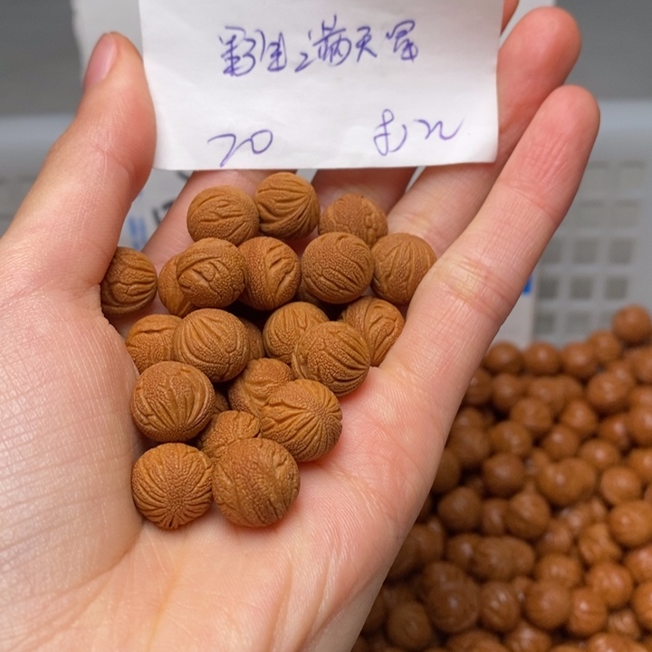 手串桃核12mm左右野生满天星20颗（打孔）