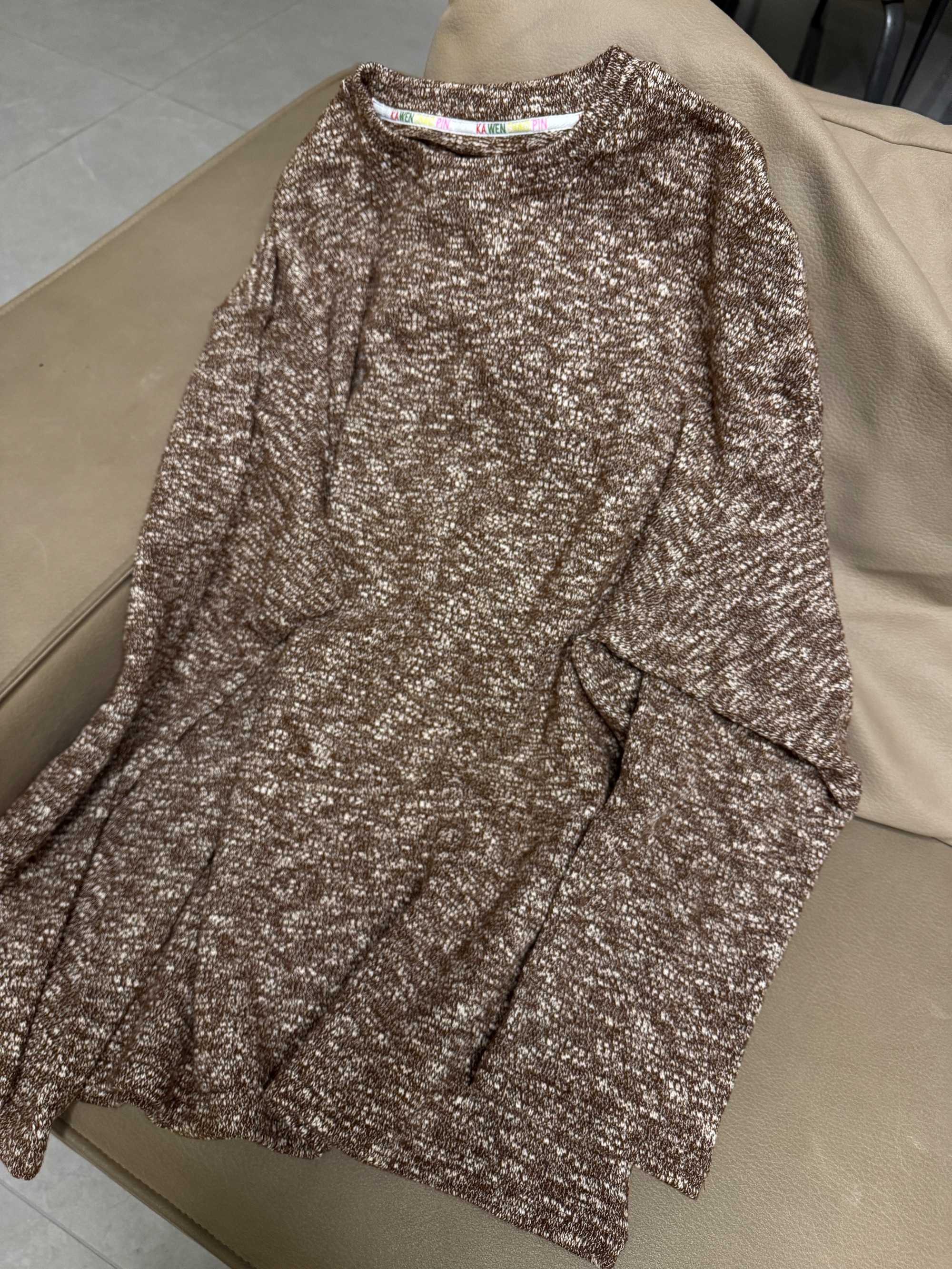 【27和yy家 studio】针织洋气简约百搭花织针织T恤