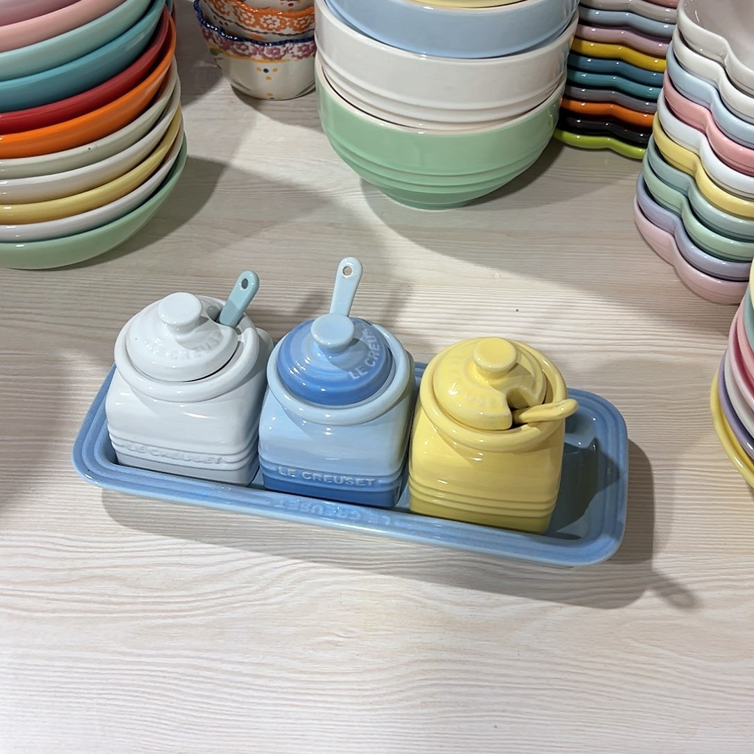 陶瓷 +++调料guan++礼盒套装 浅色系