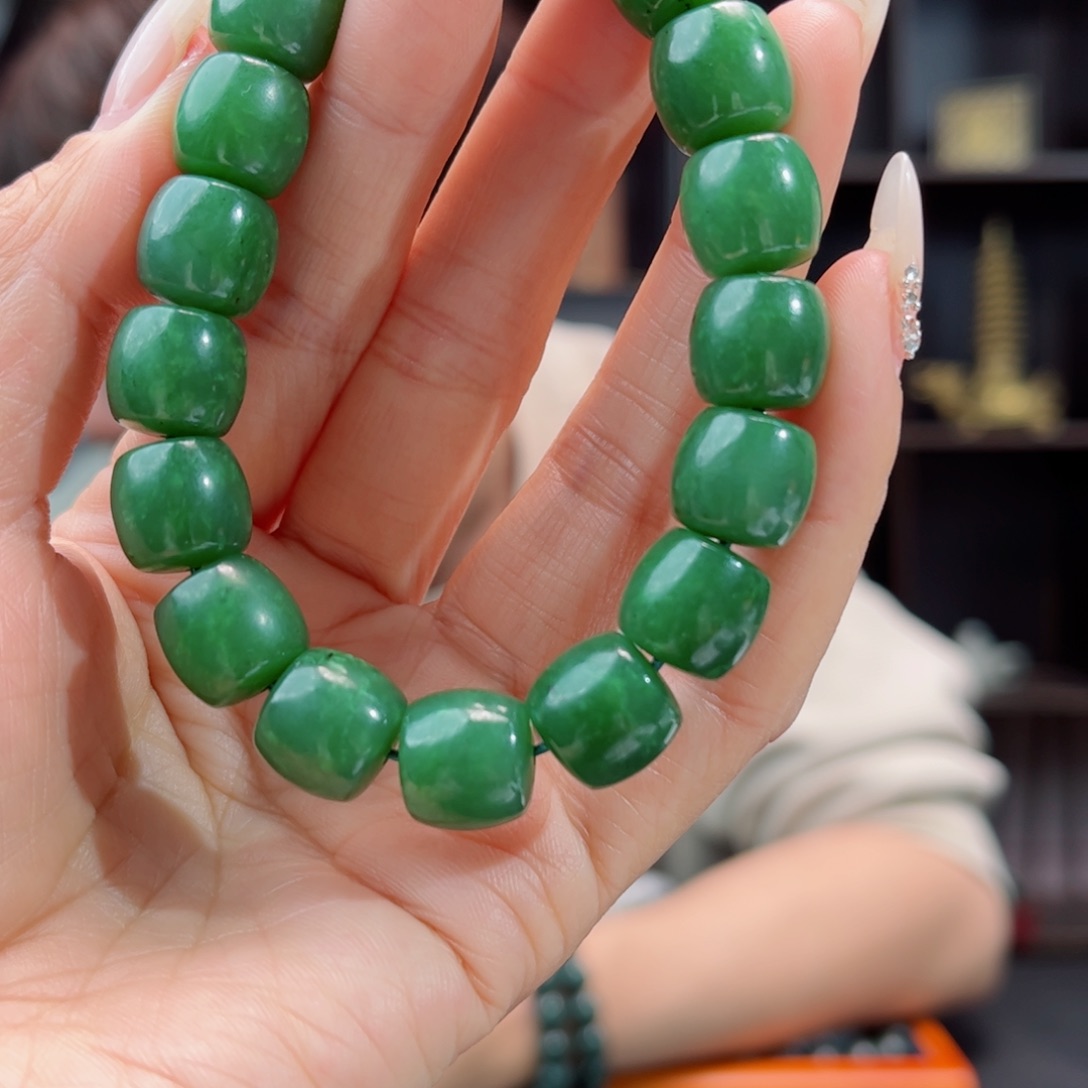 【闪购商品】和田玉手链未镶嵌俄碧多样性发货拍一发一12