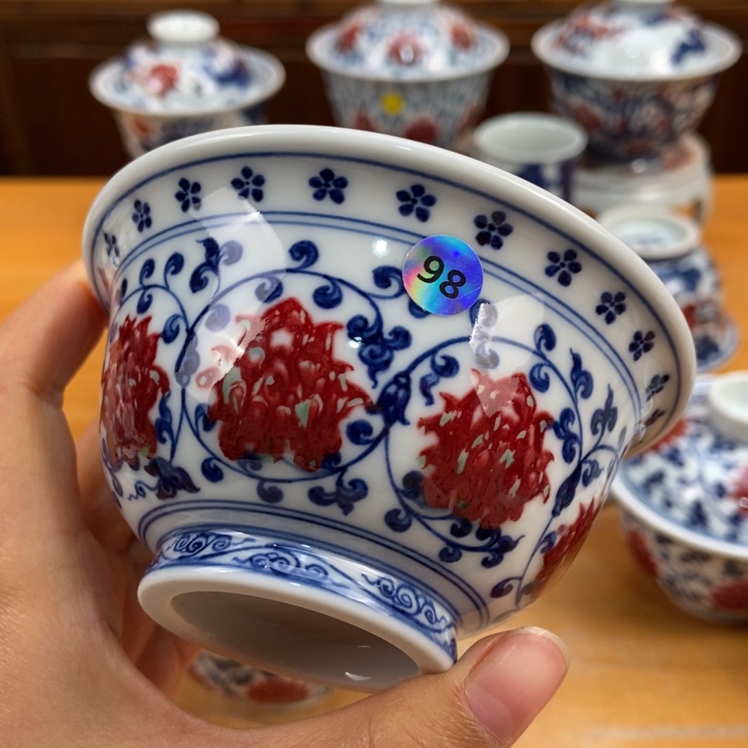 手绘现代茶具非古董