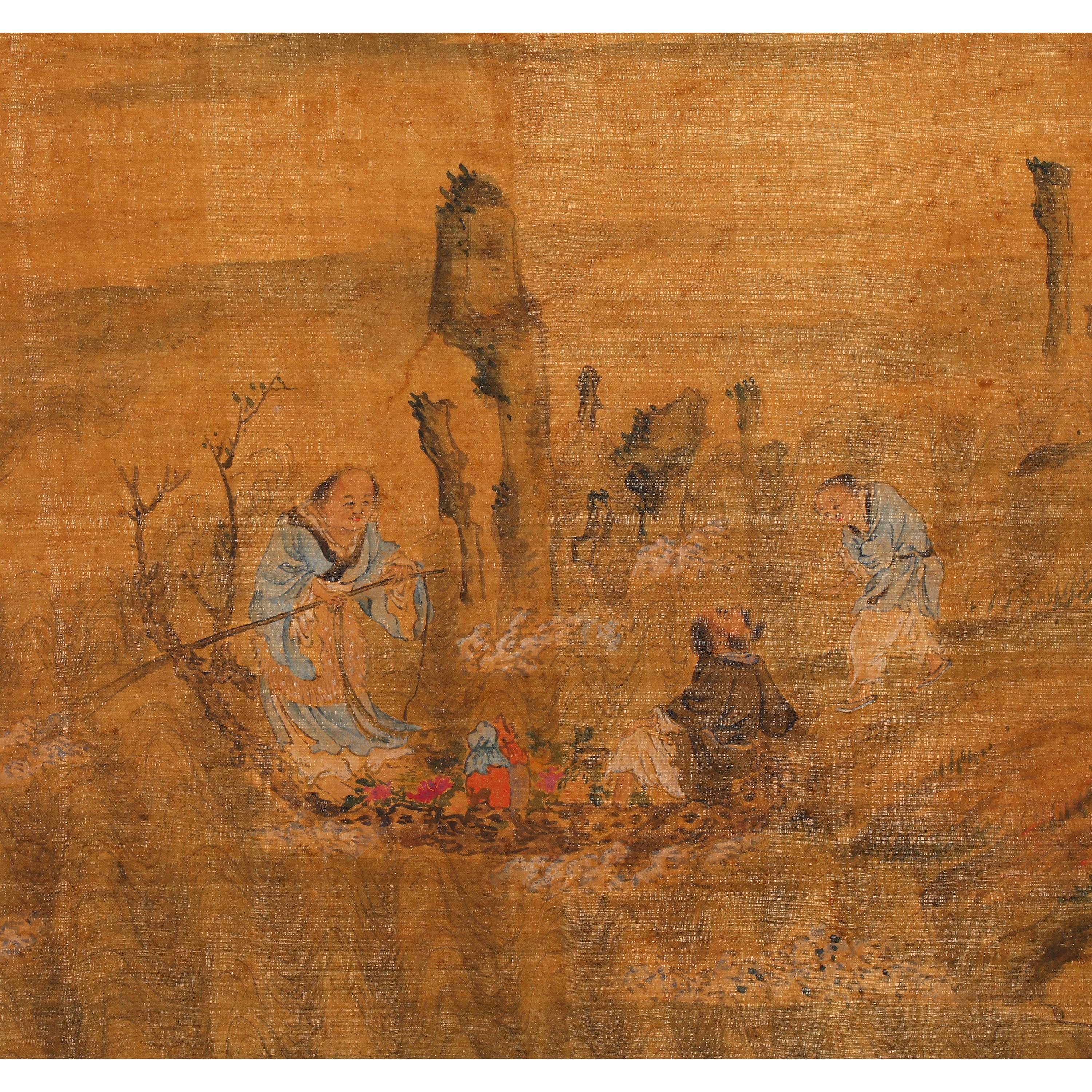 8746、佚名 仙人乘槎【87拍卖】