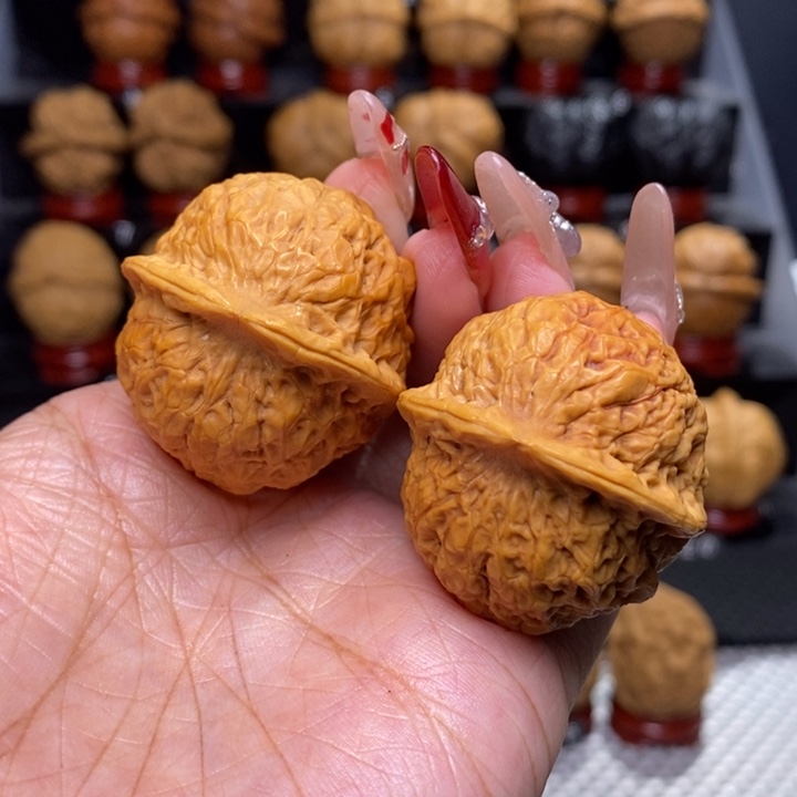 文玩核桃把件大理狮子头35号