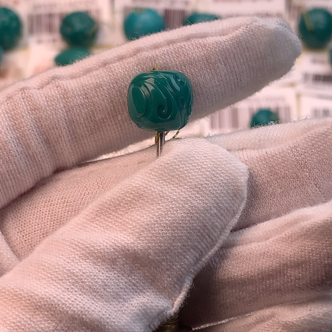 绿松石未镶嵌配饰蕊10.6*10