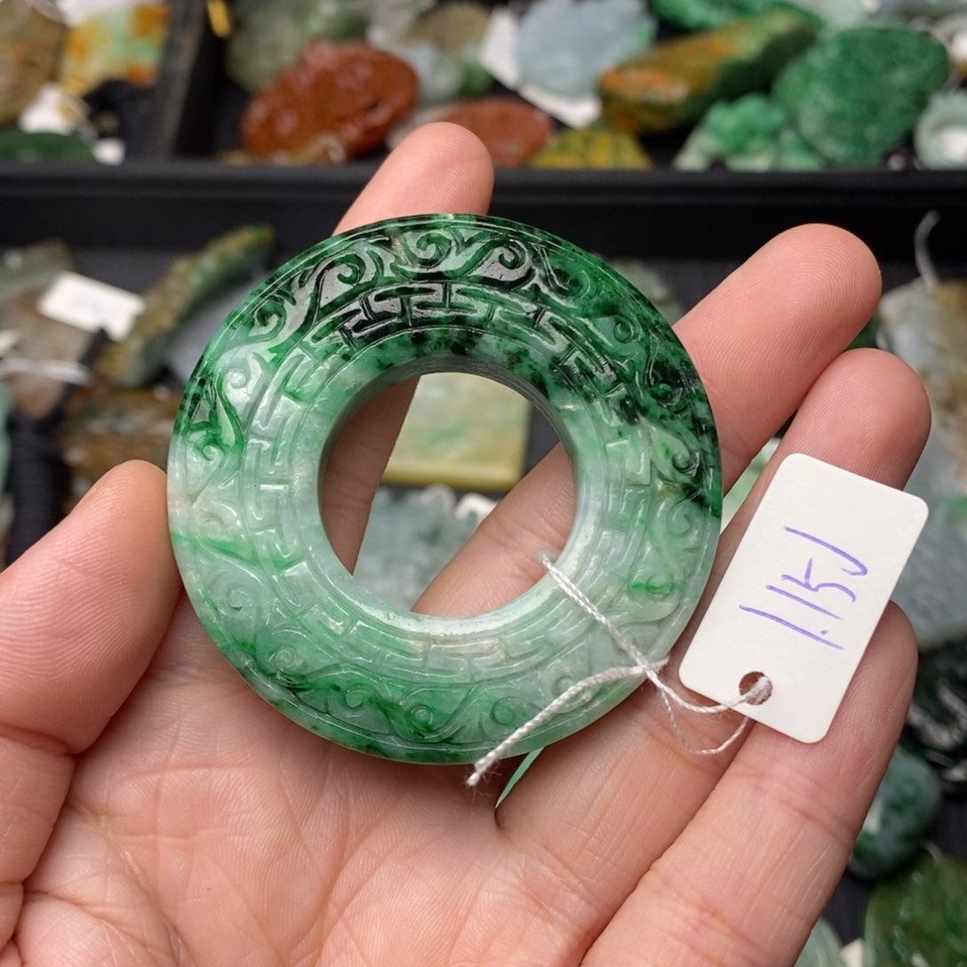 翡翠项链未镶嵌扣子38号