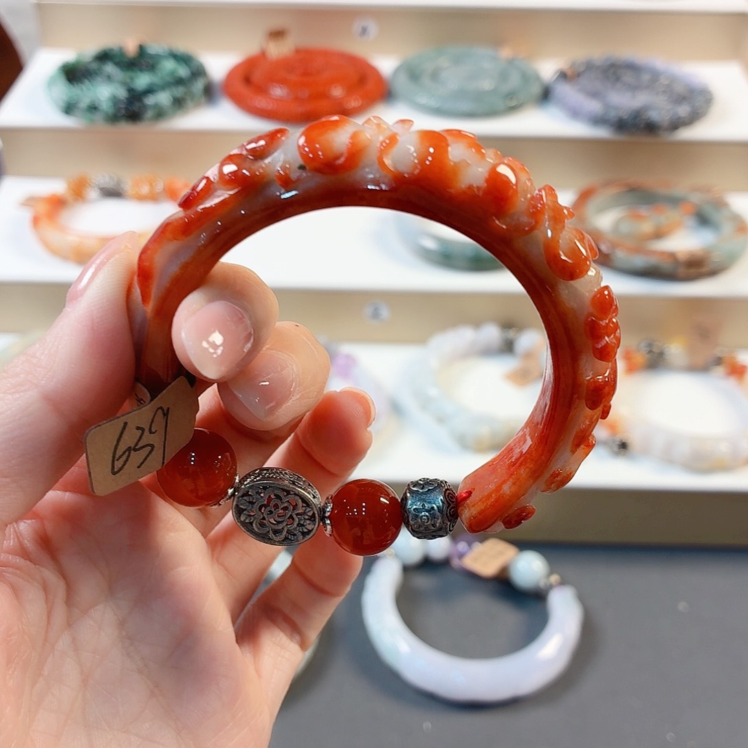 发***妈翡翠未镶嵌手链手串