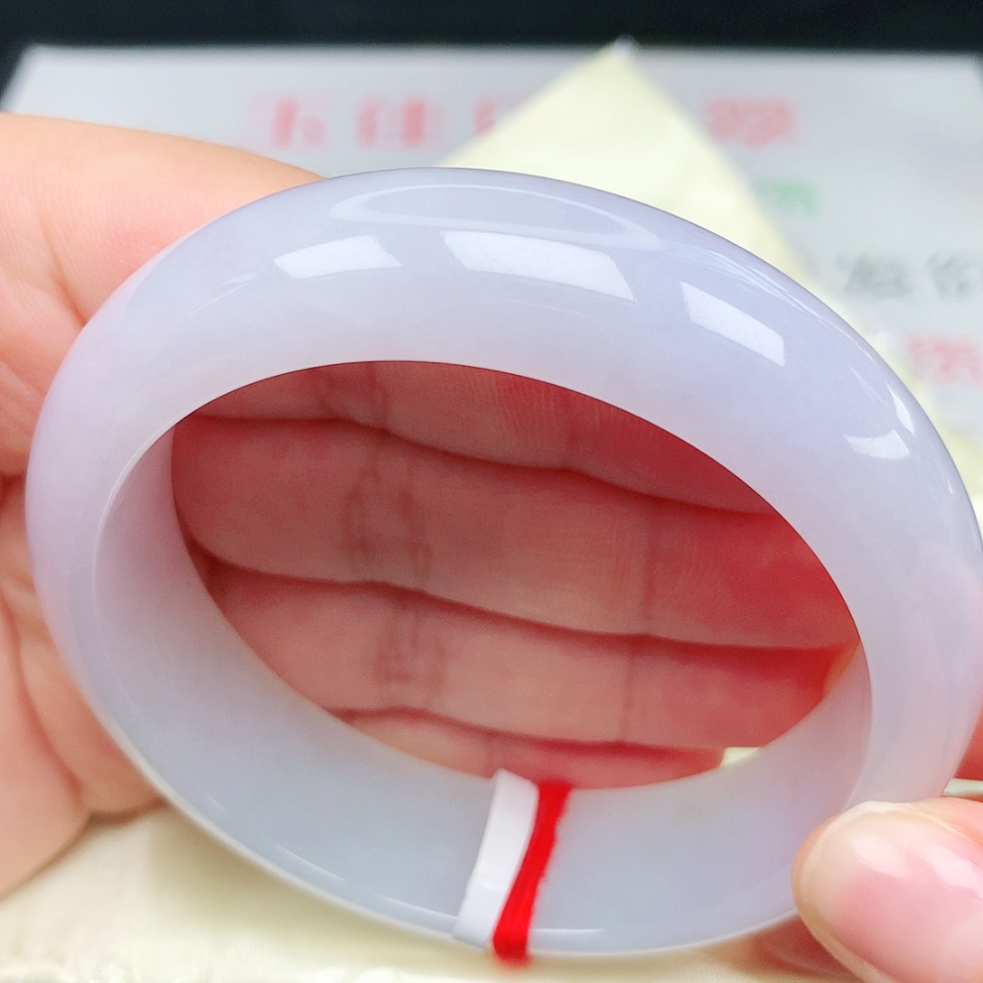 翡翠手镯未镶嵌28粉轮胎