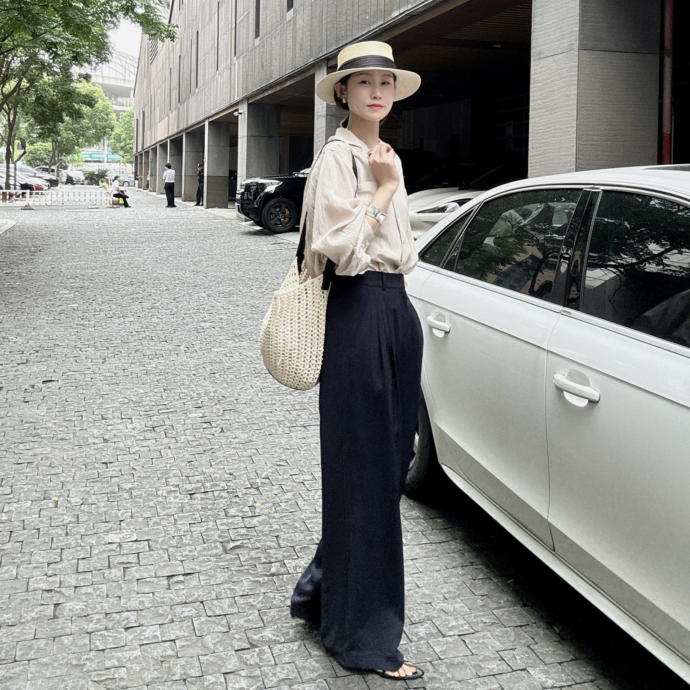 【丽姐女装】极简风｜夏季冰感西裤 垂坠抗皱显瘦百搭休西裤K51089