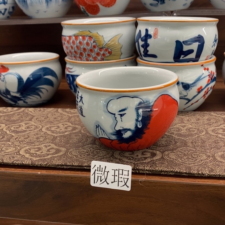 釉下老陶泥手工绘制