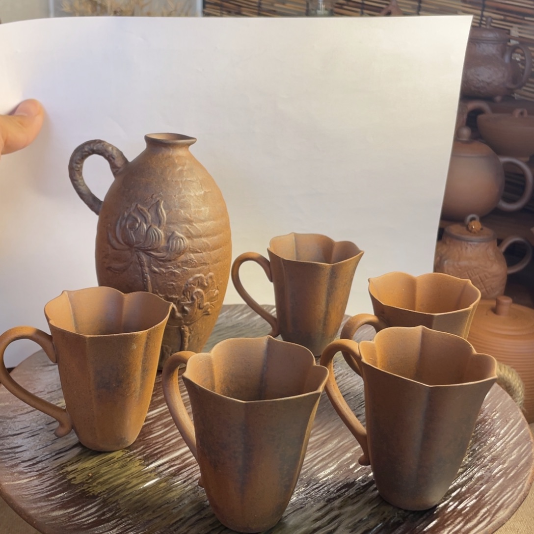 老岩泥款5杯一壶一壶承