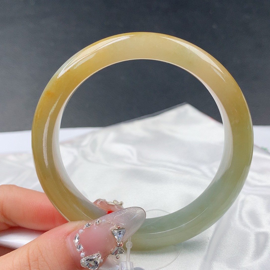 翡翠手镯未镶嵌03正57.5