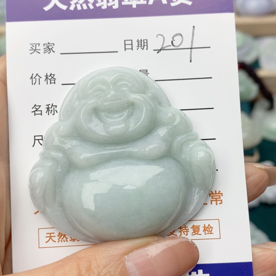 翡翠颈饰未镶嵌佛公
