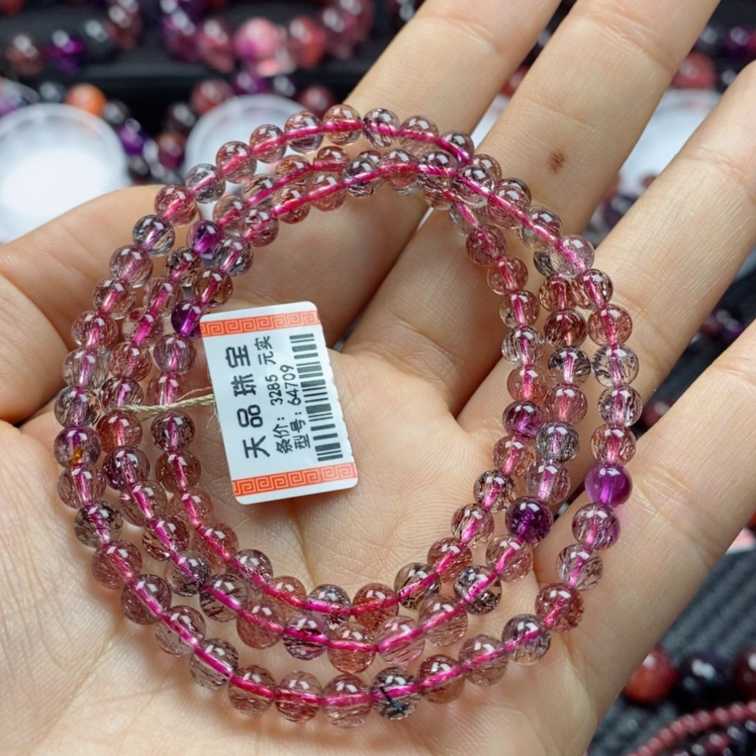 水晶手链：64709未镶嵌农****子