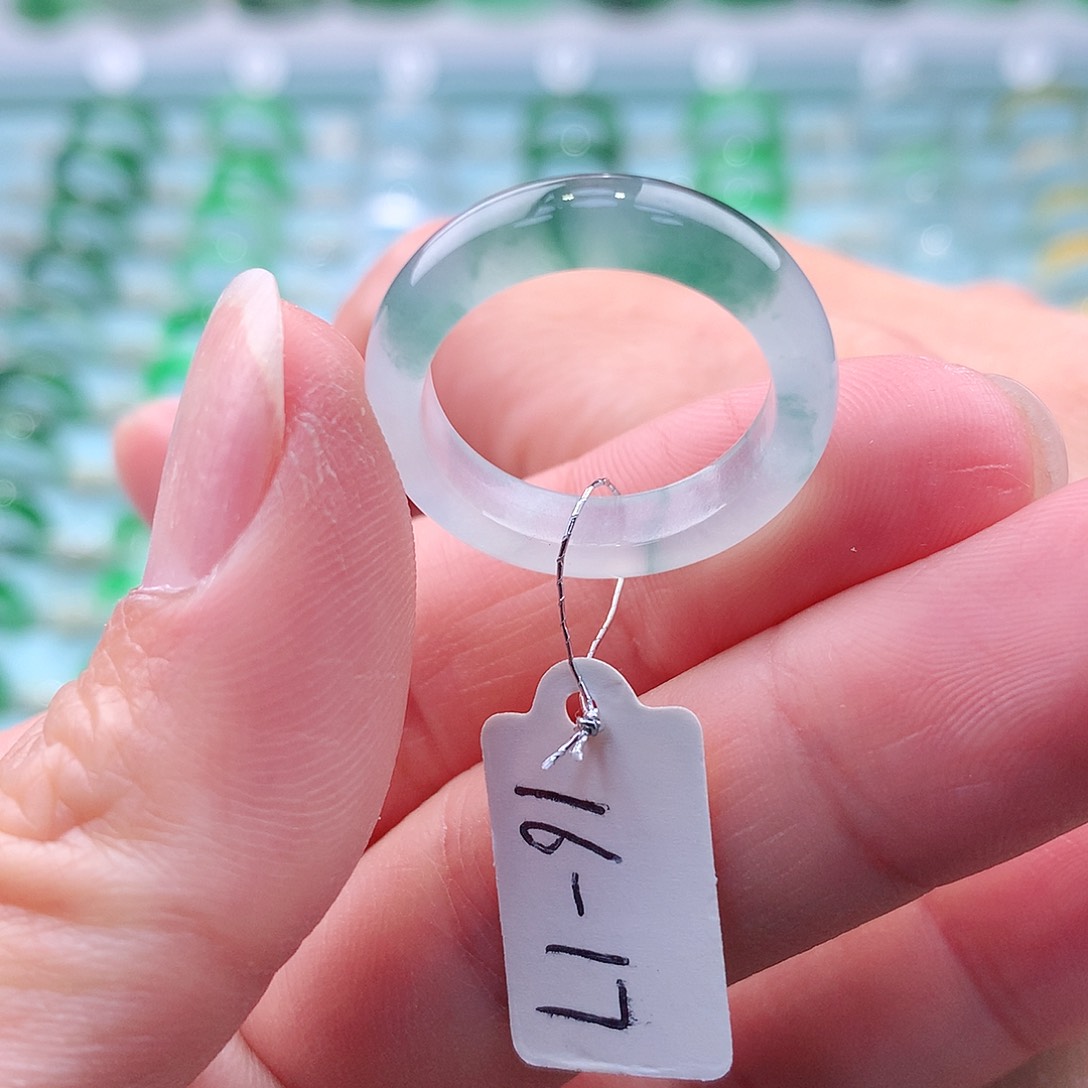 翡翠戒指未镶嵌A货缅甸翡翠