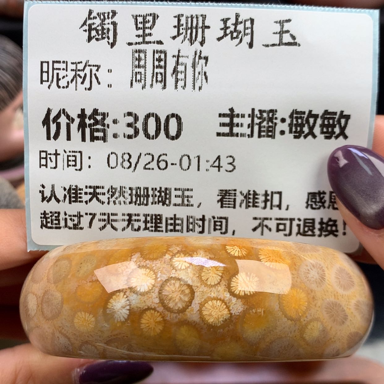 【闪购商品】颈饰未镶嵌硅化珊瑚（珊瑚玉）周**你