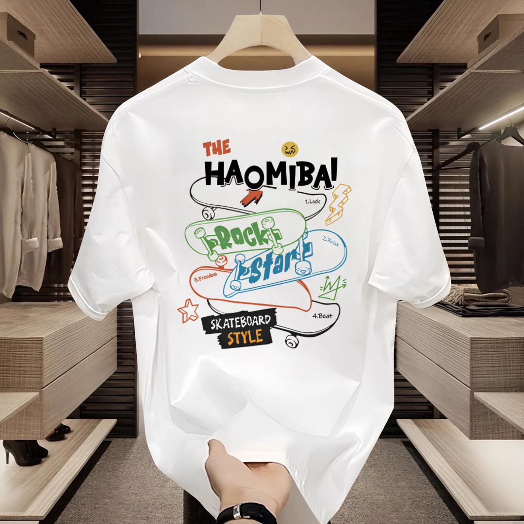 新疆棉纯棉夏季短袖白色t恤重磅宽松男生女士情侣款打底衫半袖T