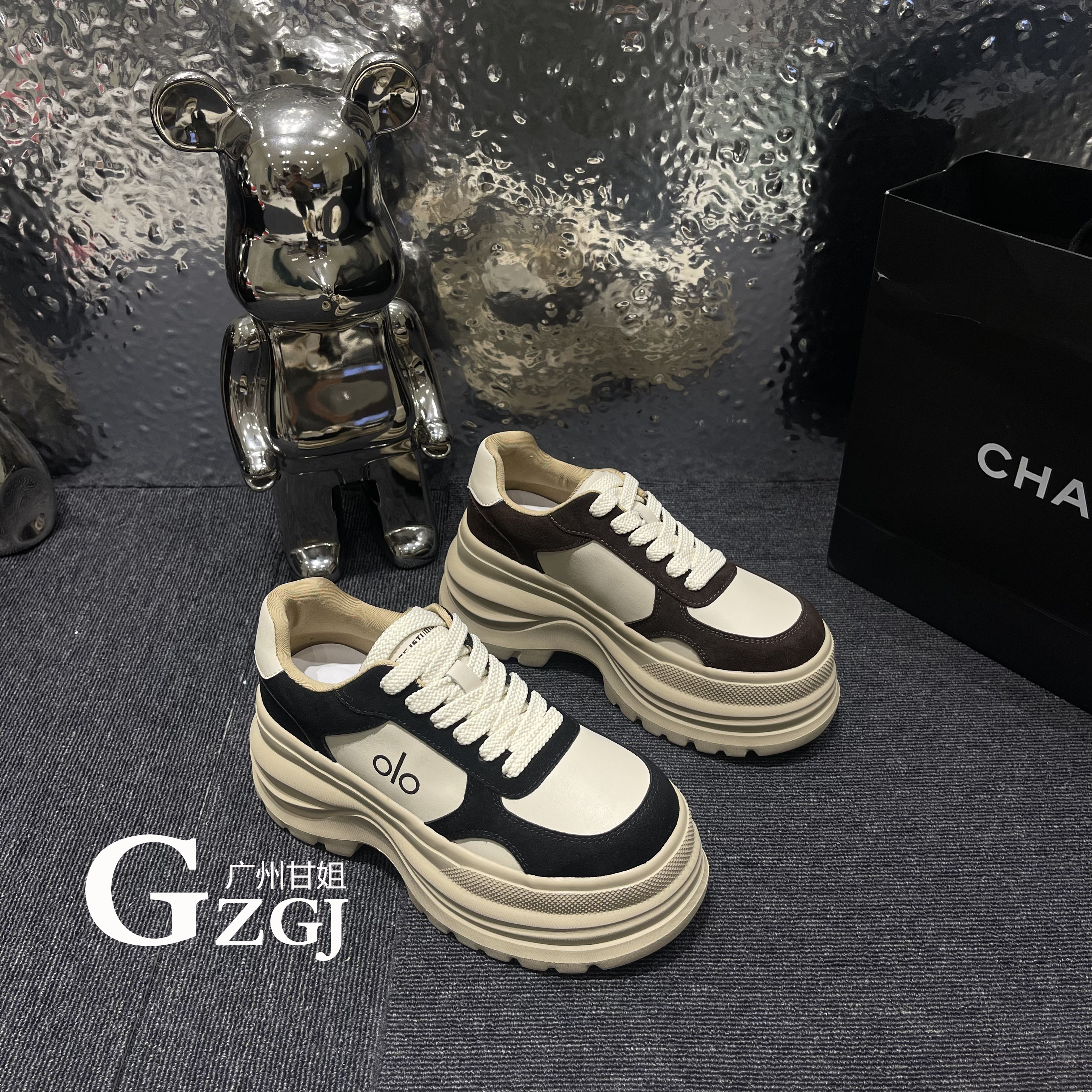 【O欧德训】秋冬款25真皮气质厚底增高时尚秀气时尚休闲鞋