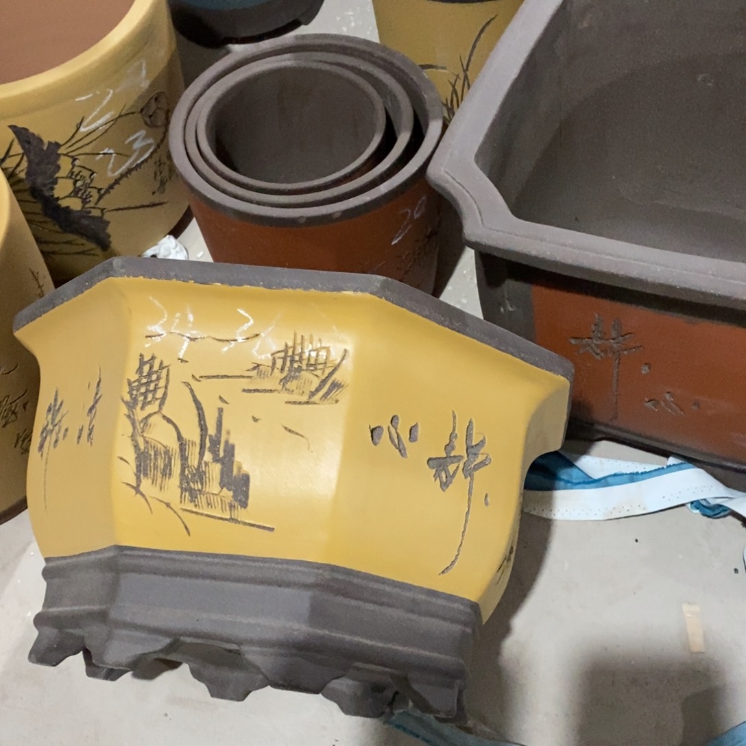 紫砂花盆紫砂花盆