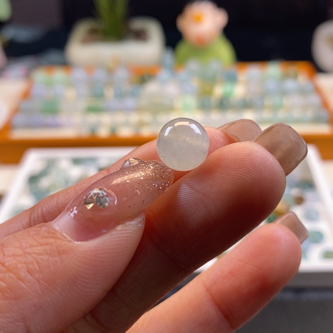翡翠散珠天然翡翠圆珠9