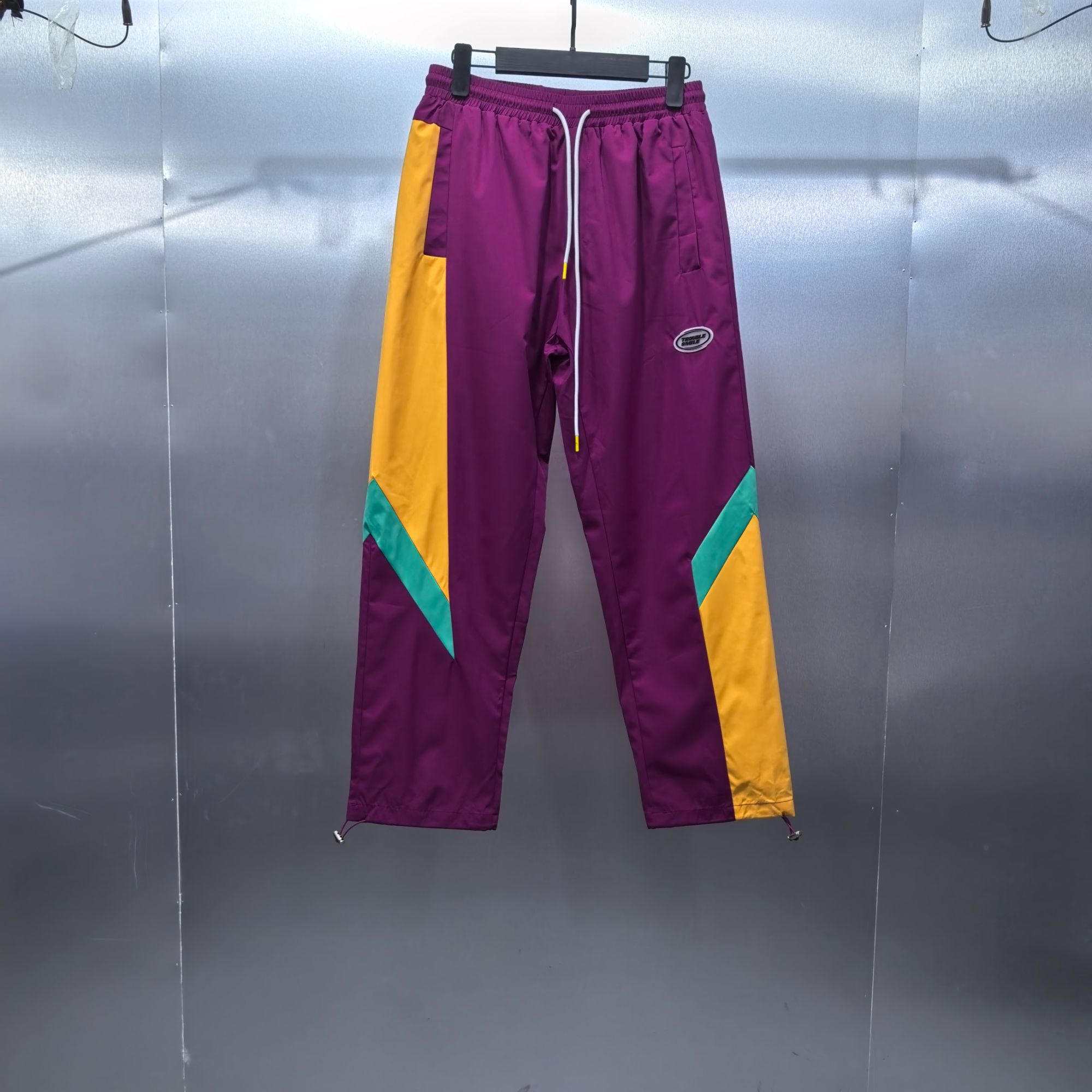 T07-71416-TBS撞色拼接风格设计时尚直筒休闲裤