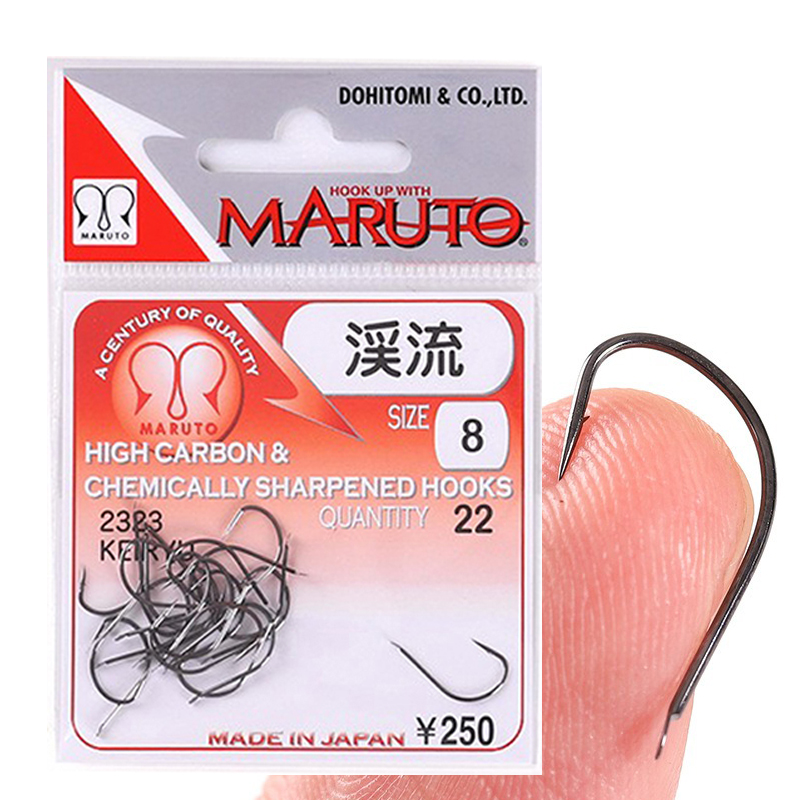 土肥富MARUTO溪流鱼钩有倒刺高碳针锋利鲫鱼钓渔钩野钓竞技渔具