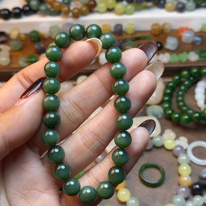 和田玉未镶嵌手链