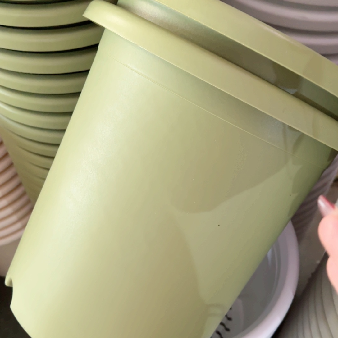 树脂四季盆7#无拖果绿微瑕6