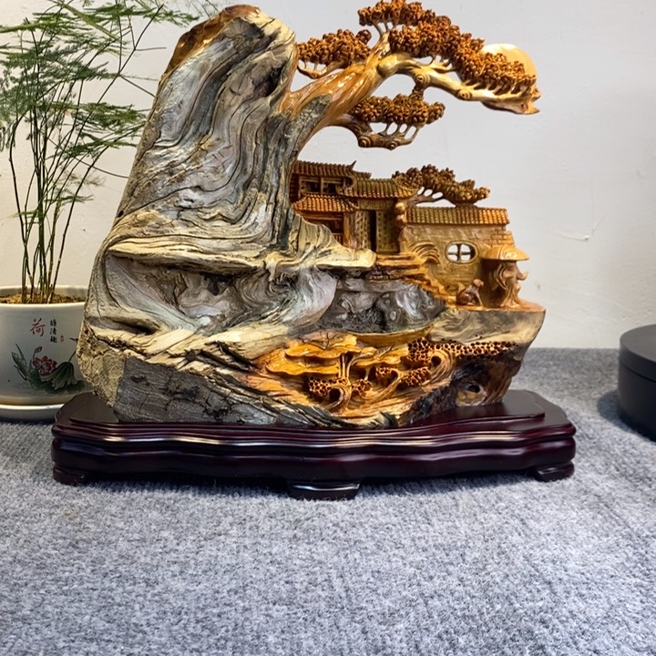 柏木山**蛇工艺品摆件