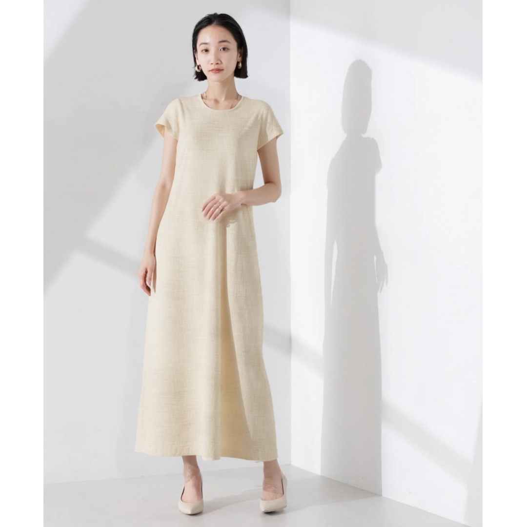 MonTendre【黄金亚麻】法国亚麻长裙夏季透气肌理感设计师连衣裙