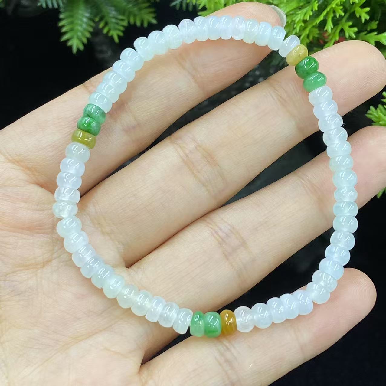 新春大集翡翠手串未镶嵌--手串6285 5