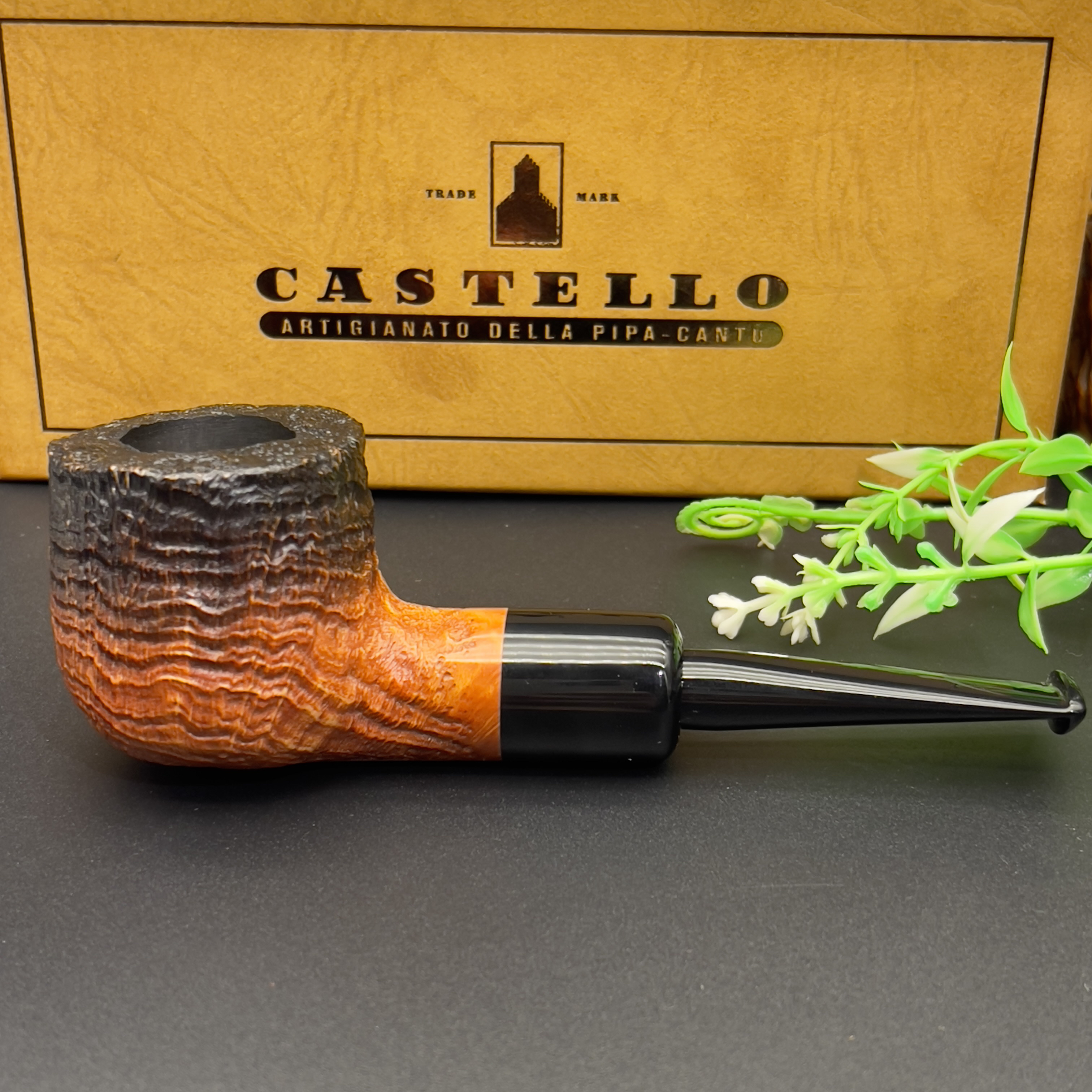 意大利卡斯特罗渐变喷砂系列石楠木手工烟斗烟具烟斗石楠木
