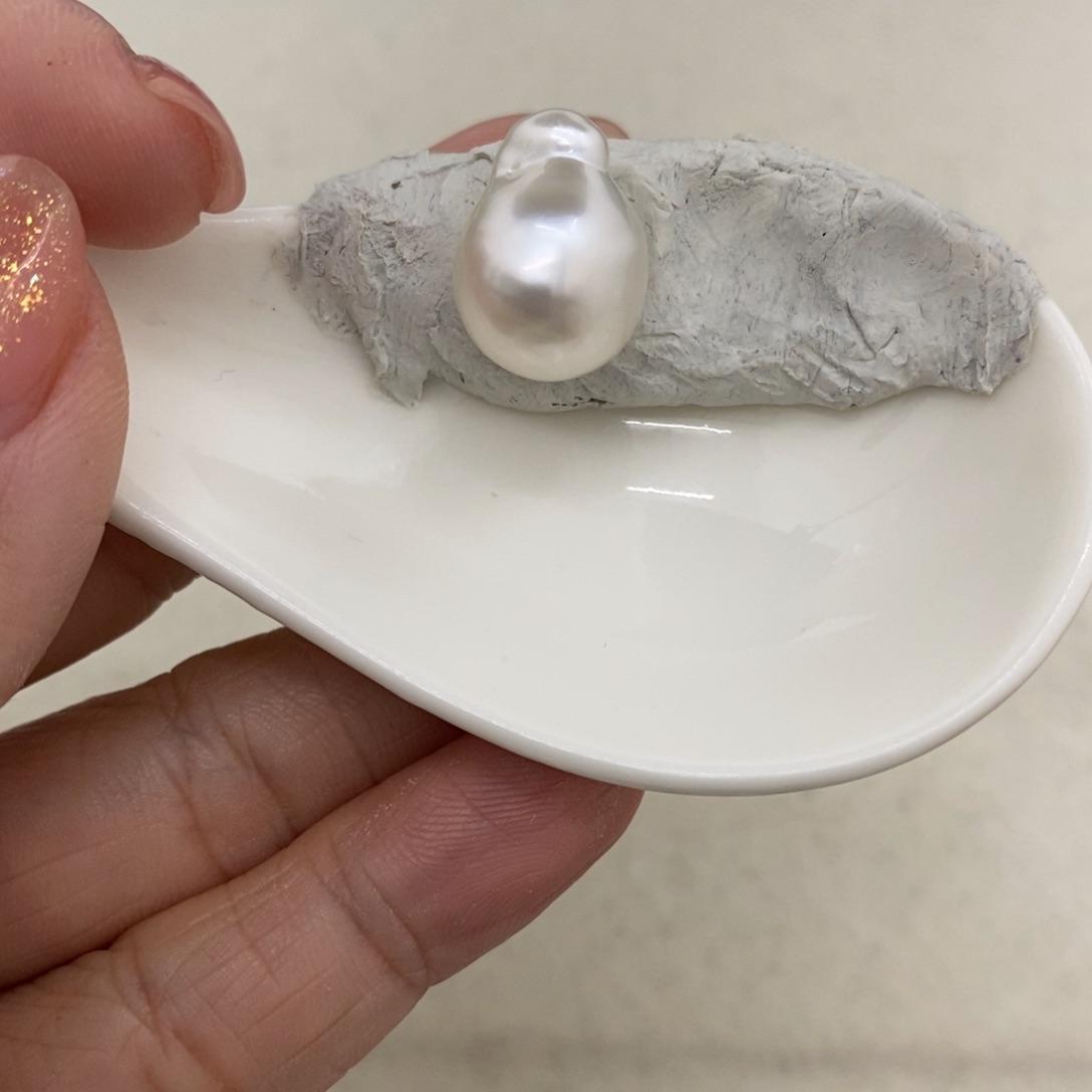 海水珍珠裸珠未镶嵌澳白巴洛克12.5