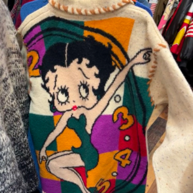 孤品冬季彩虹毛针织衫时尚卡通上衣极简风