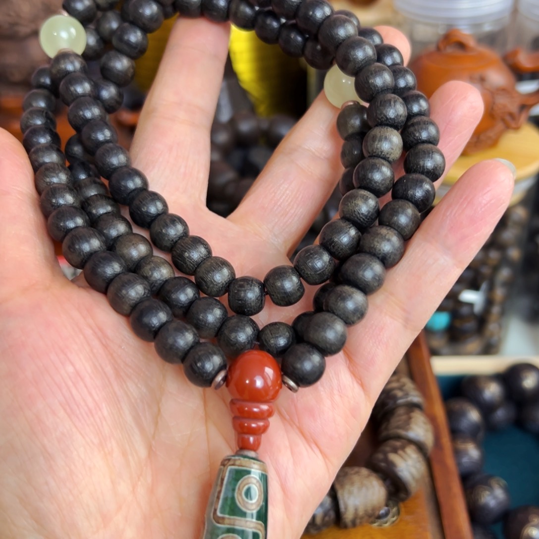 阴沉木年货节福利活动文玩摆件把件手串