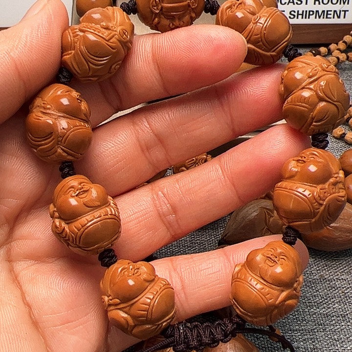 橄榄核手串/手链嘟嘟财神